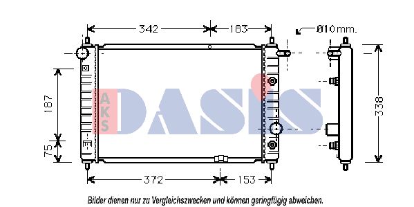 AKS DASIS Radiators, Motora dzesēšanas sistēma 510180N